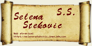 Selena Steković vizit kartica